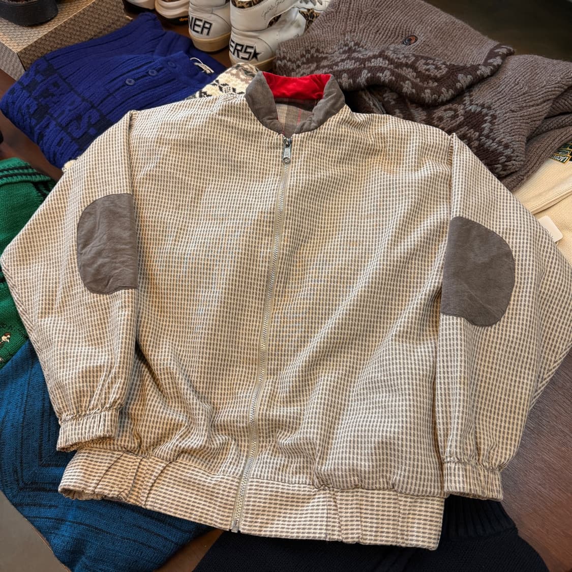 80 ~ 90S MARCIA USA 미국 리버서블 코튼 자켓 스윙탑 상품이미지1