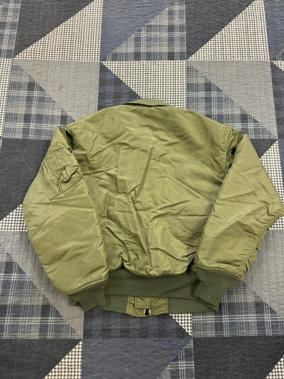 90s 알파 인더스트리 트룹 라인 플라이어스 미 공군 폭격기 비행 재킷 상품이미지2