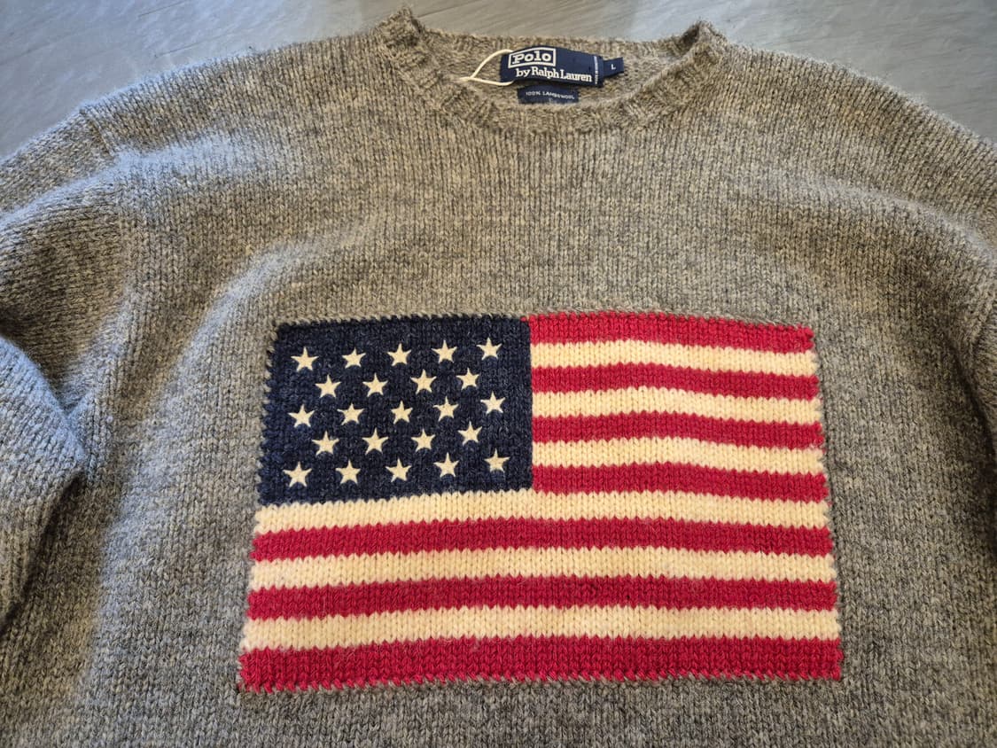 90s 폴로랄프로렌 성조기 램스울 스웨터 상품이미지2