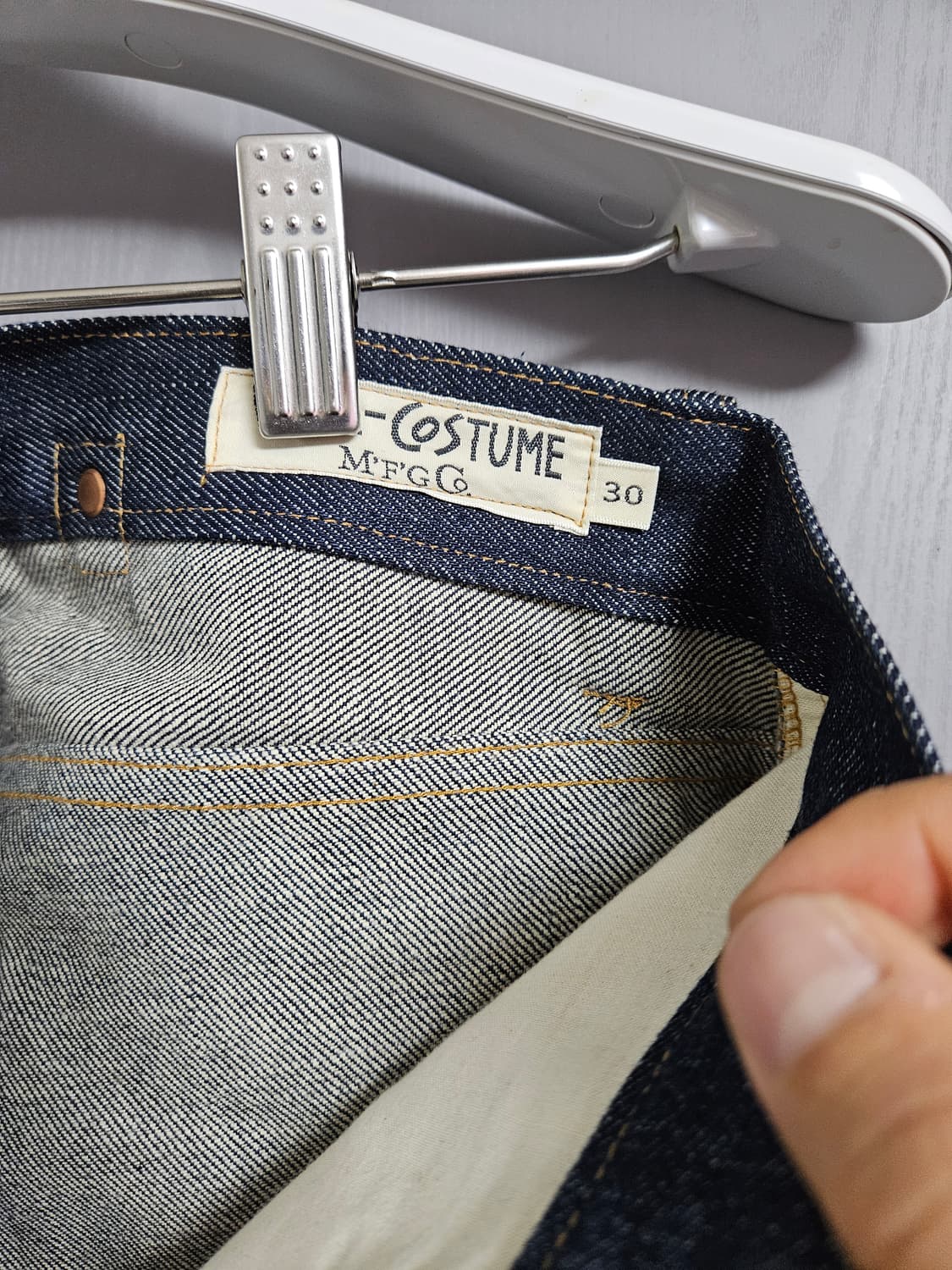 웰코 Well-co 데님 셀비지 청바지 30사이즈 상품이미지10