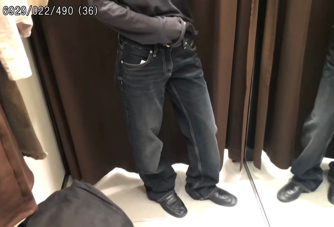 자라 JEANS TRF WIDE LEG 로우라이즈 6929 022 490 상품이미지1