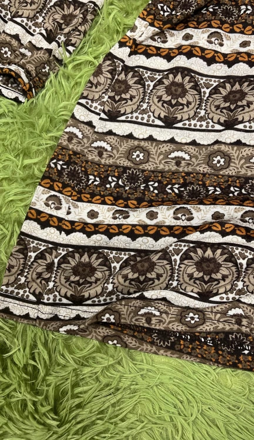 히피 빈티지 유넥 미니 원피스 니트 상품이미지3