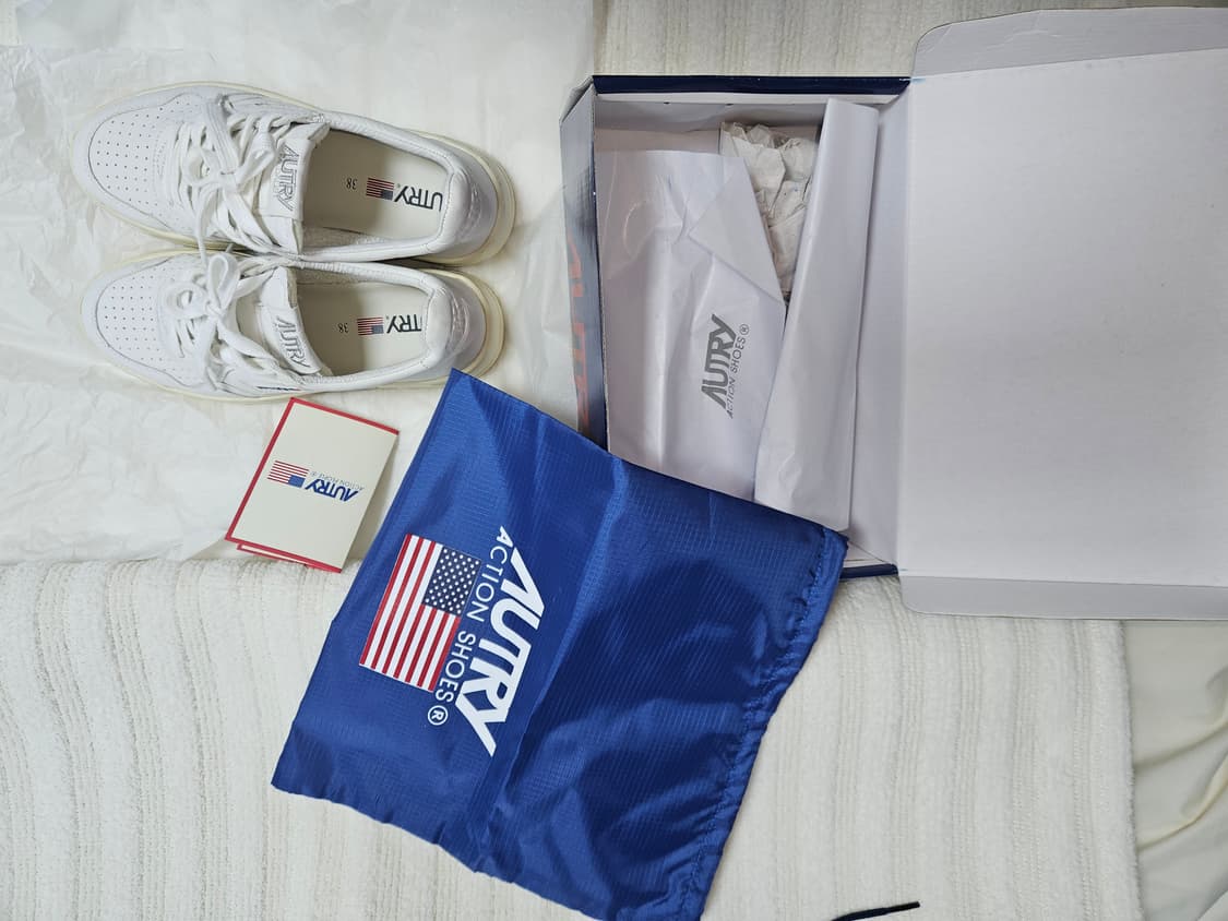 오트리 메달리스트 로우 고트스킨 스니커즈 화이트 38 상품이미지8