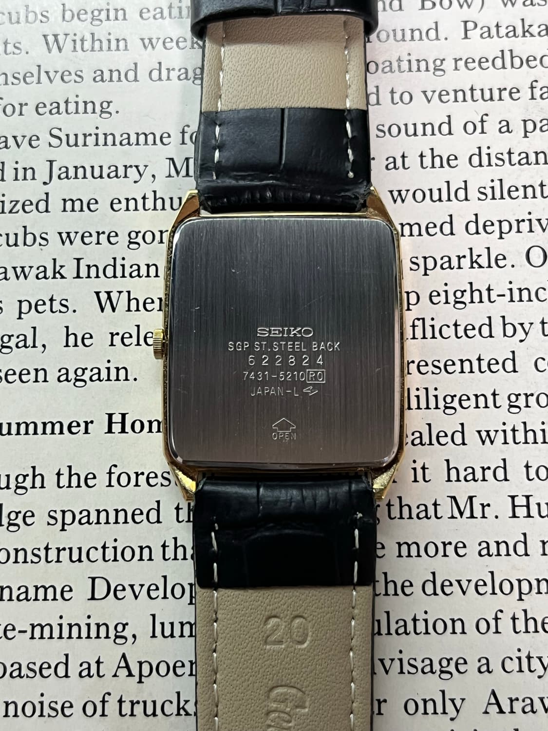 데드스탁 세이코 쿼츠 7431-5210 빈티지 드레스 워치  모델 : 세 상품이미지8