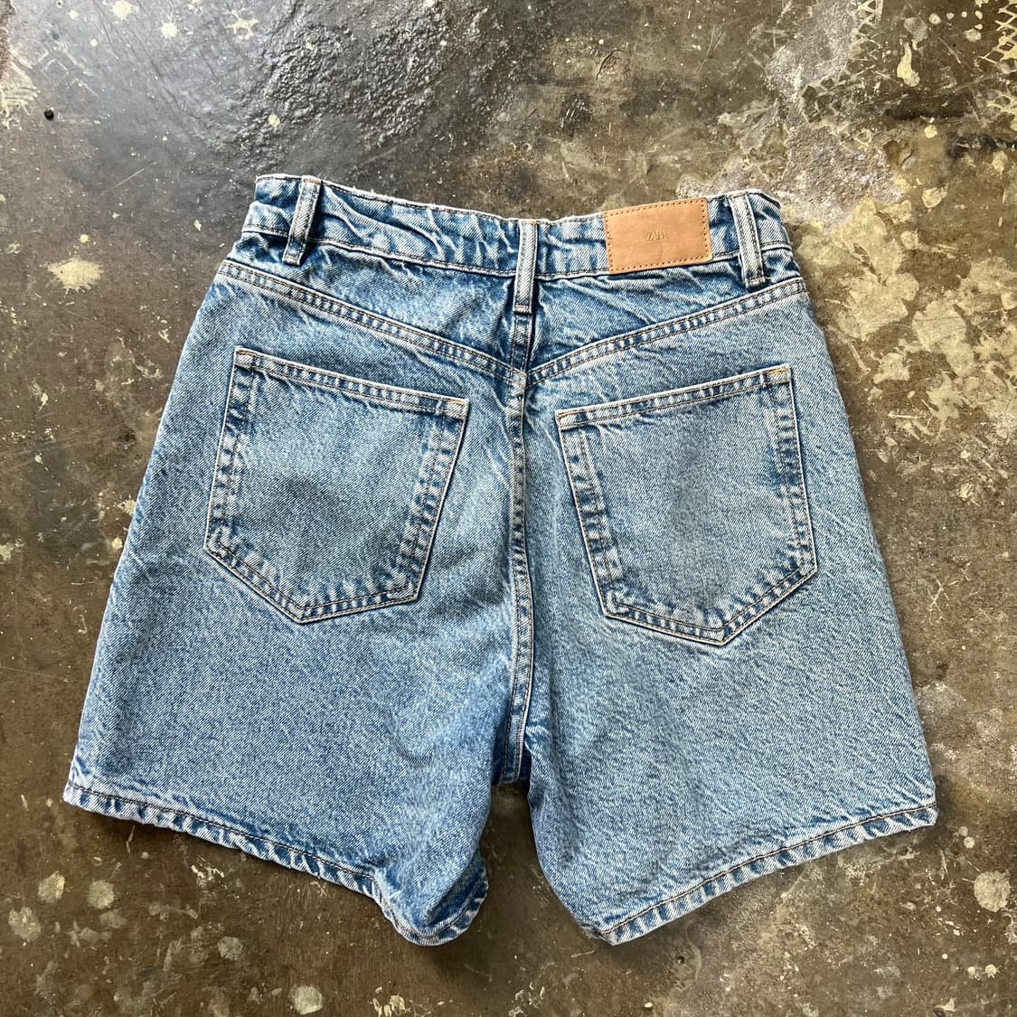 26) ZARA 자라 스톤워싱 청반바지 청바지 데님 팬츠 상품이미지4