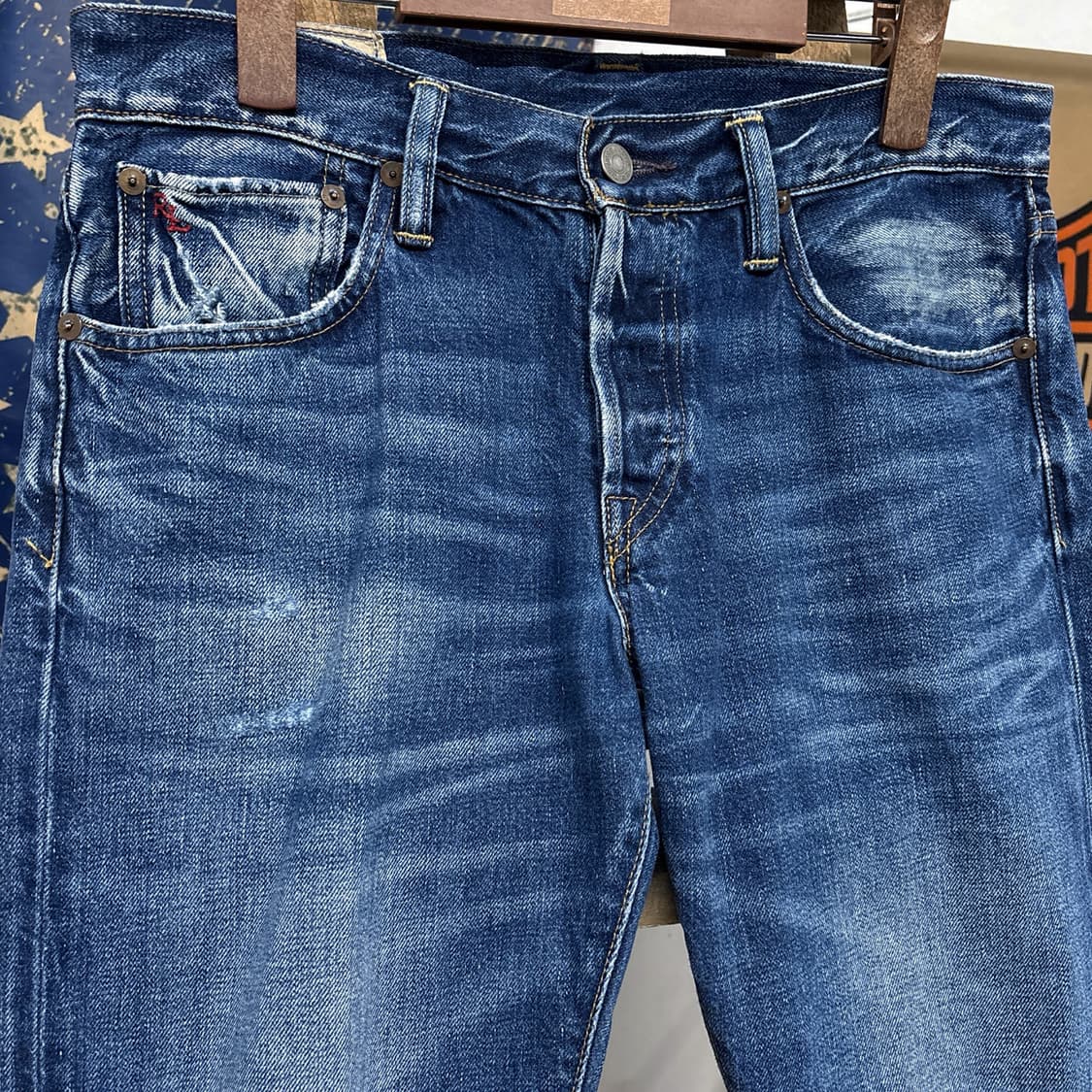 폴로 랄프로렌 바릭 슬림 스트레이트 데미지 데님팬츠 N714 상품이미지3