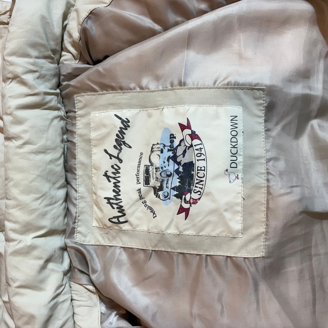 Jeep 지프 패턴 니트 믹스 패딩 후드 베스트 상품이미지6