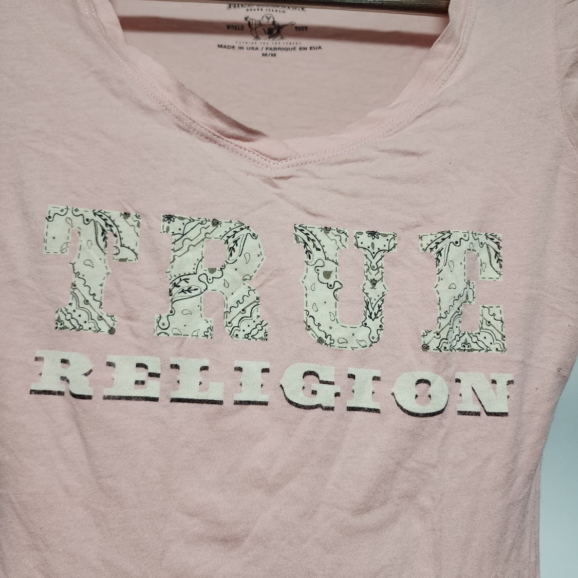 Y2K 키치 트루릴리젼 숏 반팔 티 상품이미지3