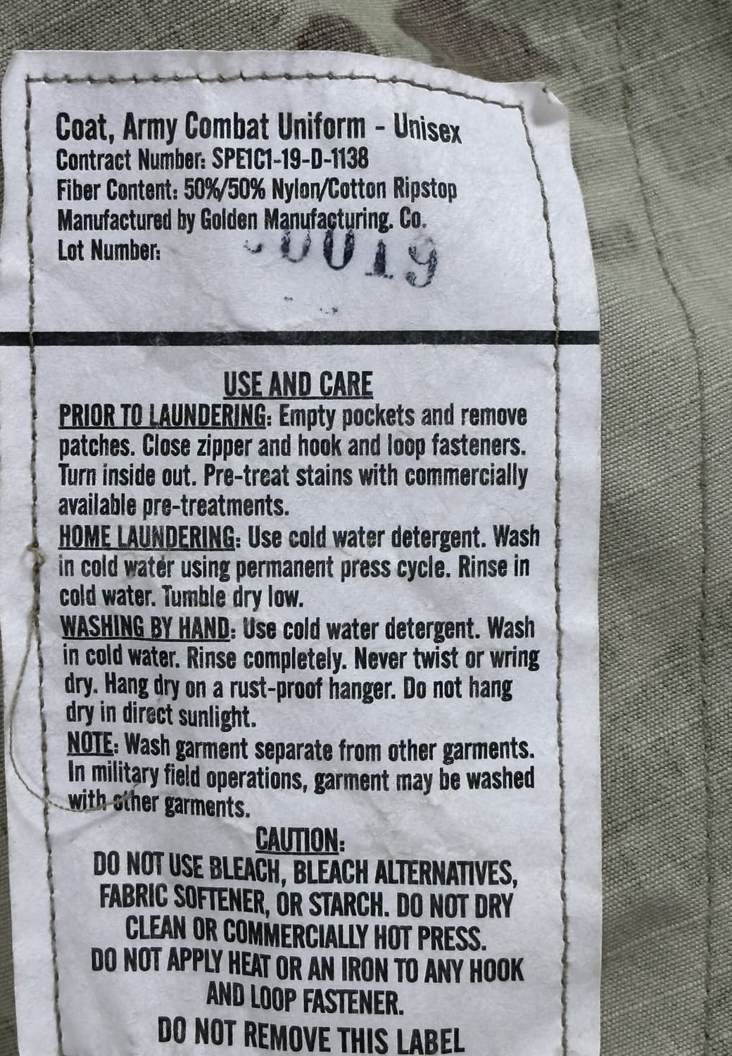 미군 OCP 전투복 상의 (S/L) (M) 상품이미지8