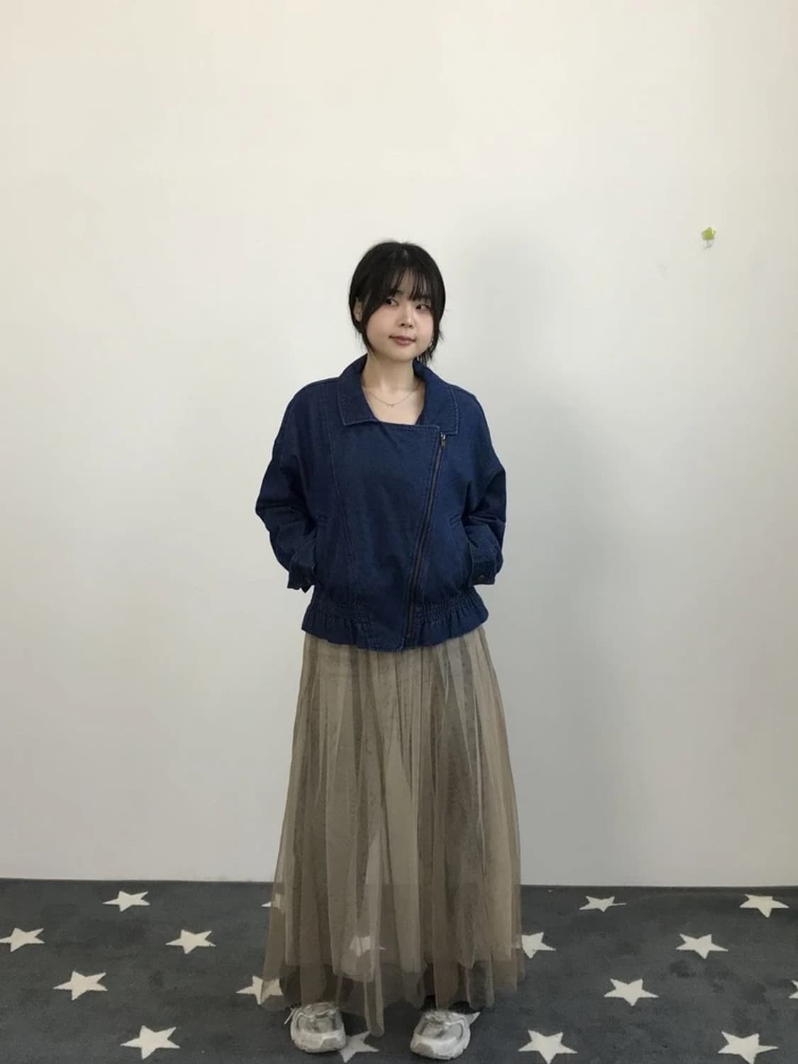 JPN Cropped Denim Jacket Zip Detail 상품이미지1