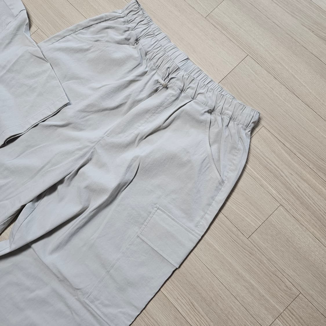 예약.. XL 105 84) 에잇세컨즈 여름 셋업 나일론 바지 반팔 셔츠 상품이미지6