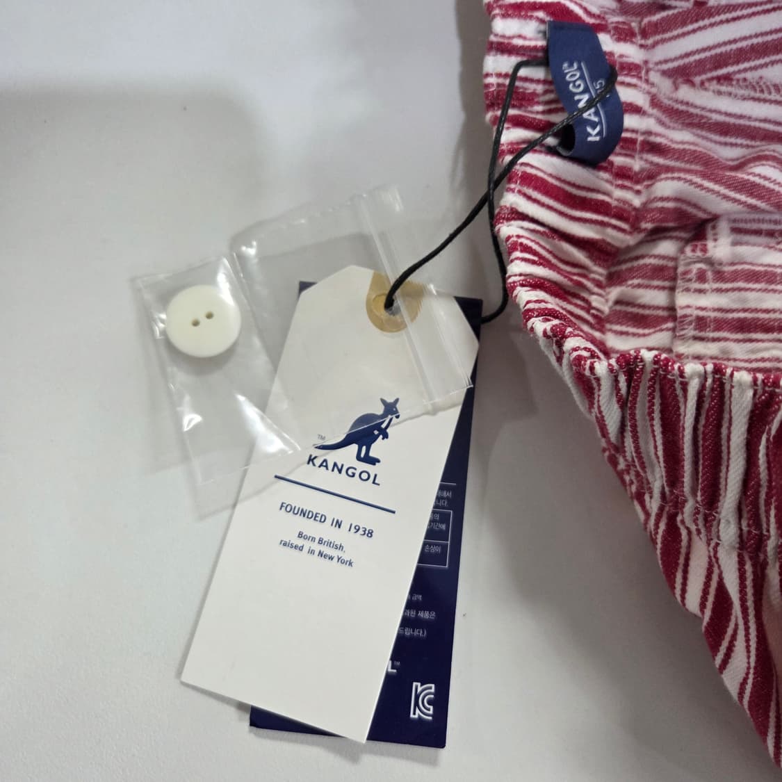 캉골 키즈 레드 스트라이프 쇼츠 145 상품이미지4