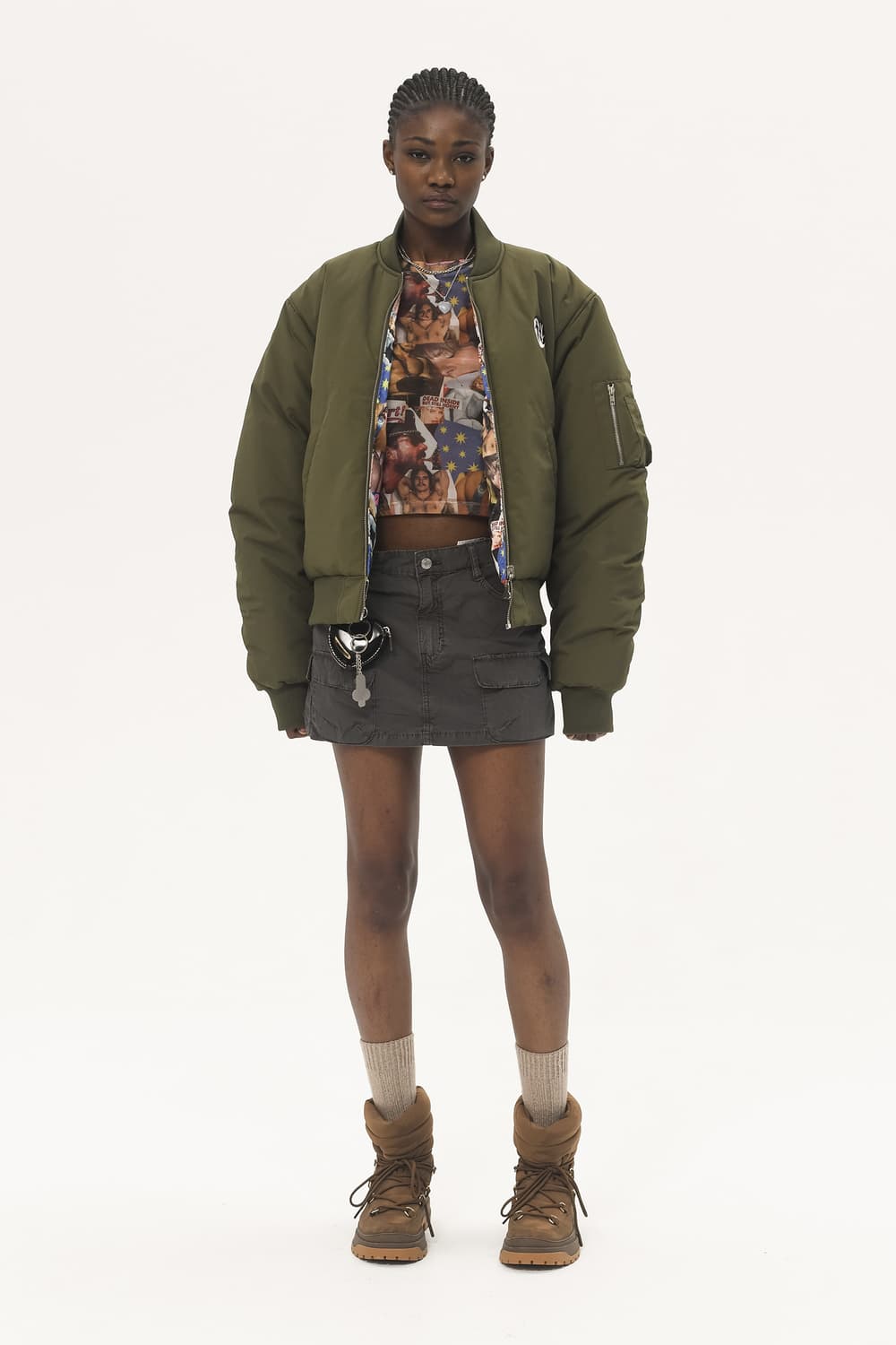 까르네 볼렌테 MA-1 마원 자켓 카키 리버시블 M 상품이미지4