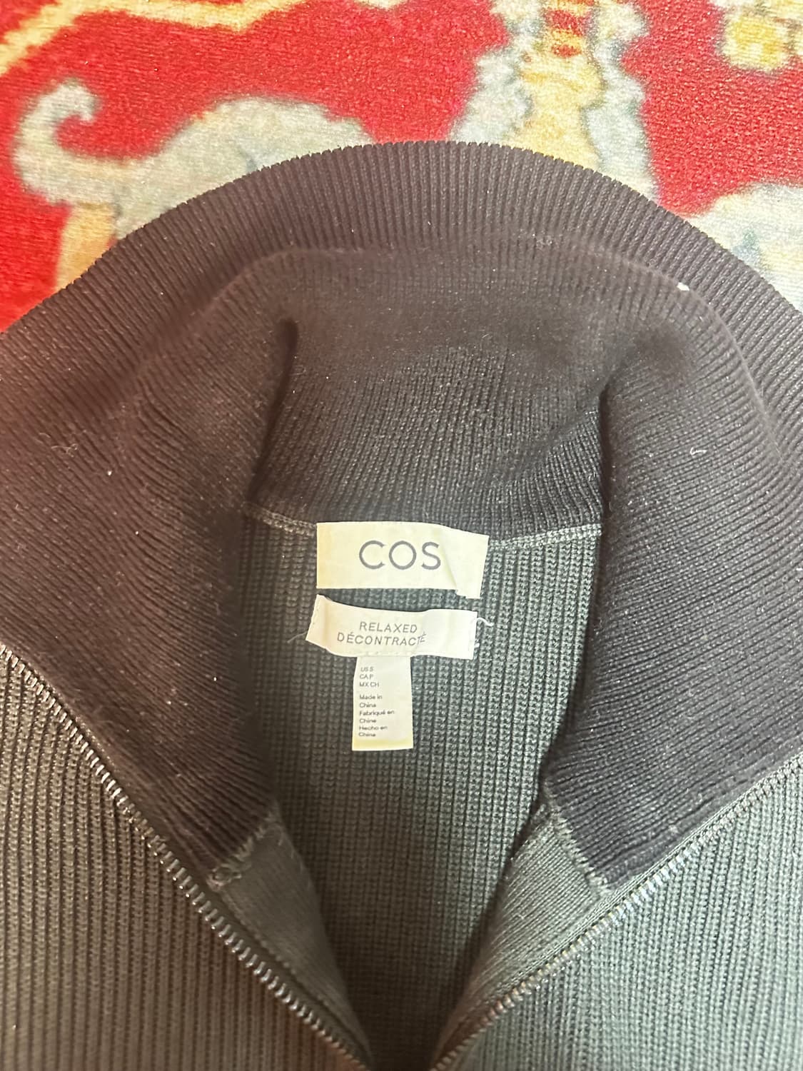 COS 하프집업 니트 스웨터 그레이 S 상품이미지2