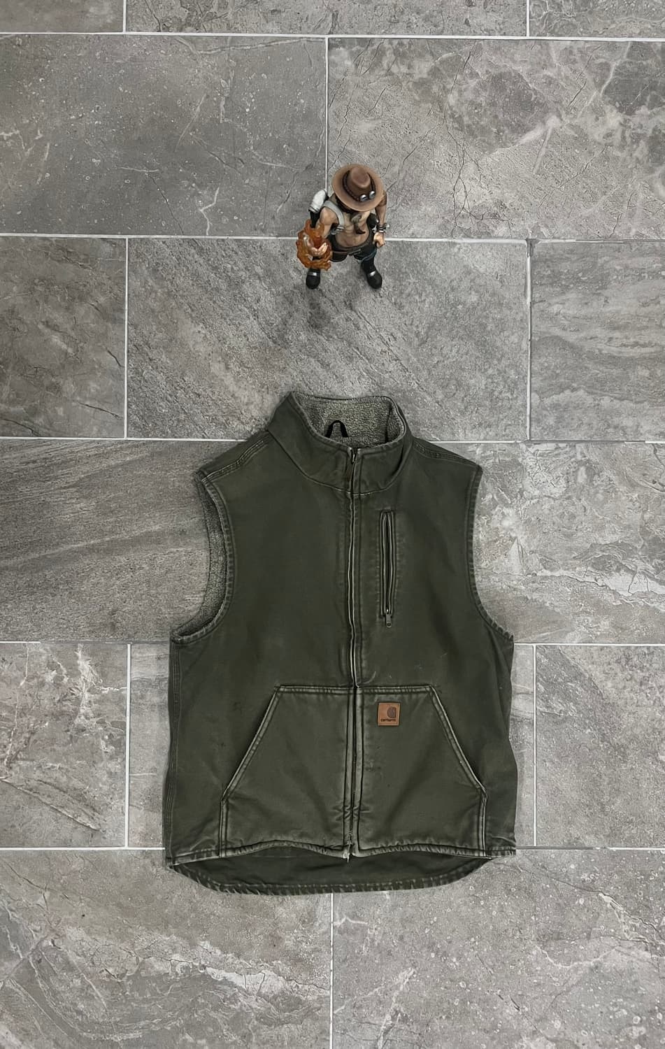 (M)칼하트 셰르파 넥 조끼베스트 V33 ARG 아미그린 상품이미지1