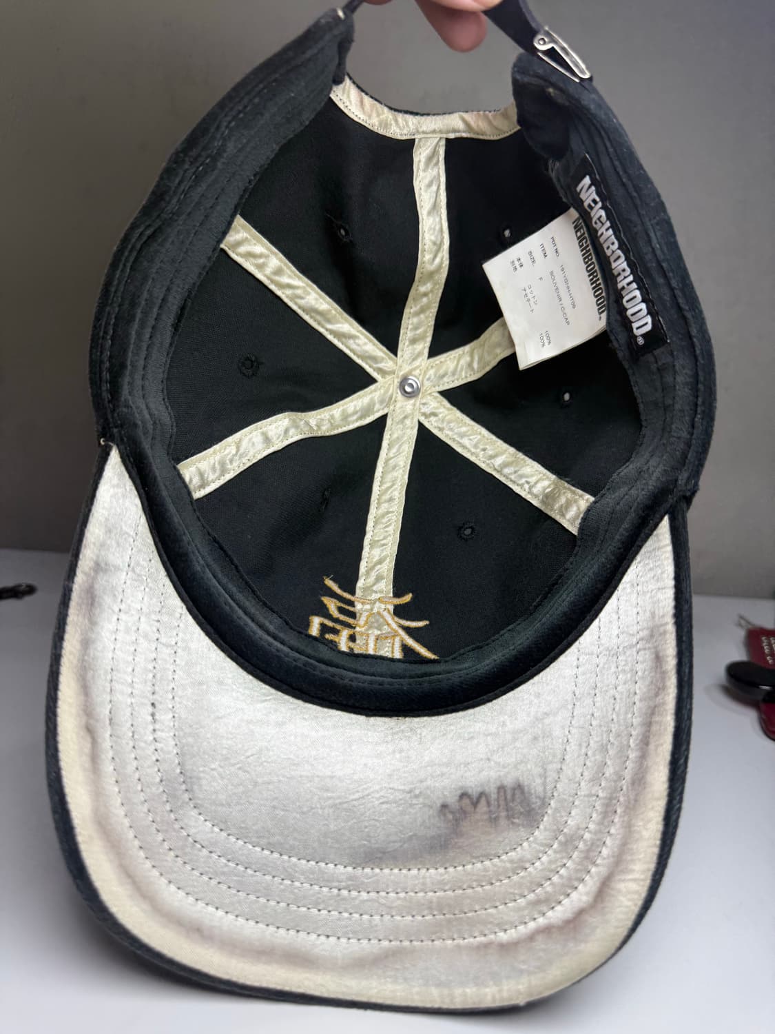 네이버후드 아카이브 복 벨루어 볼캡 모자 상품이미지5