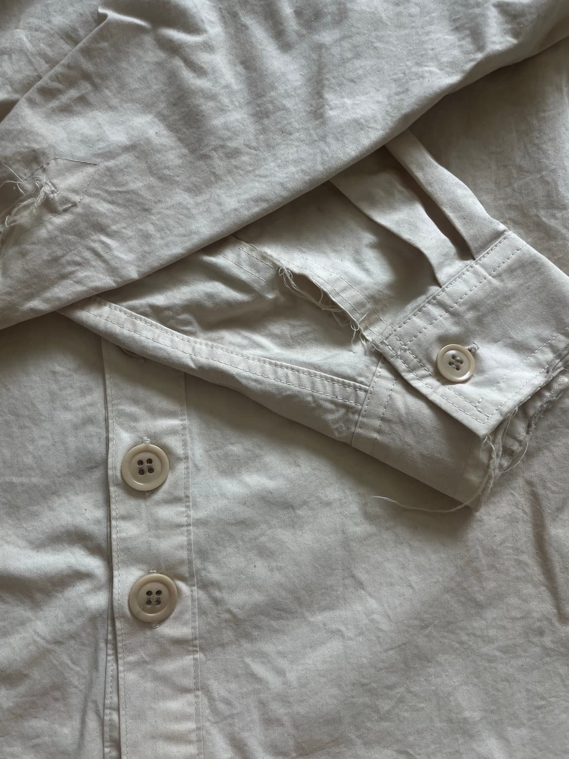 오로카와 Aurokawa Frayed Natural Dye Shirt_ 상품이미지3