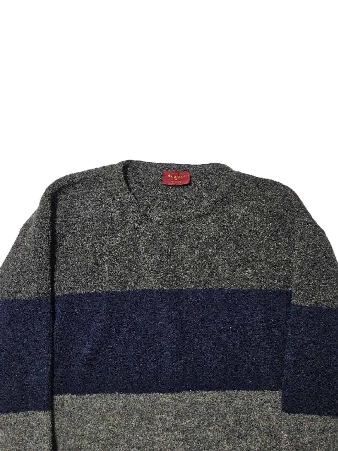 데저트+ 스트라이프 패턴 부클 니트 Dezert+ 데쟈토 상품이미지2