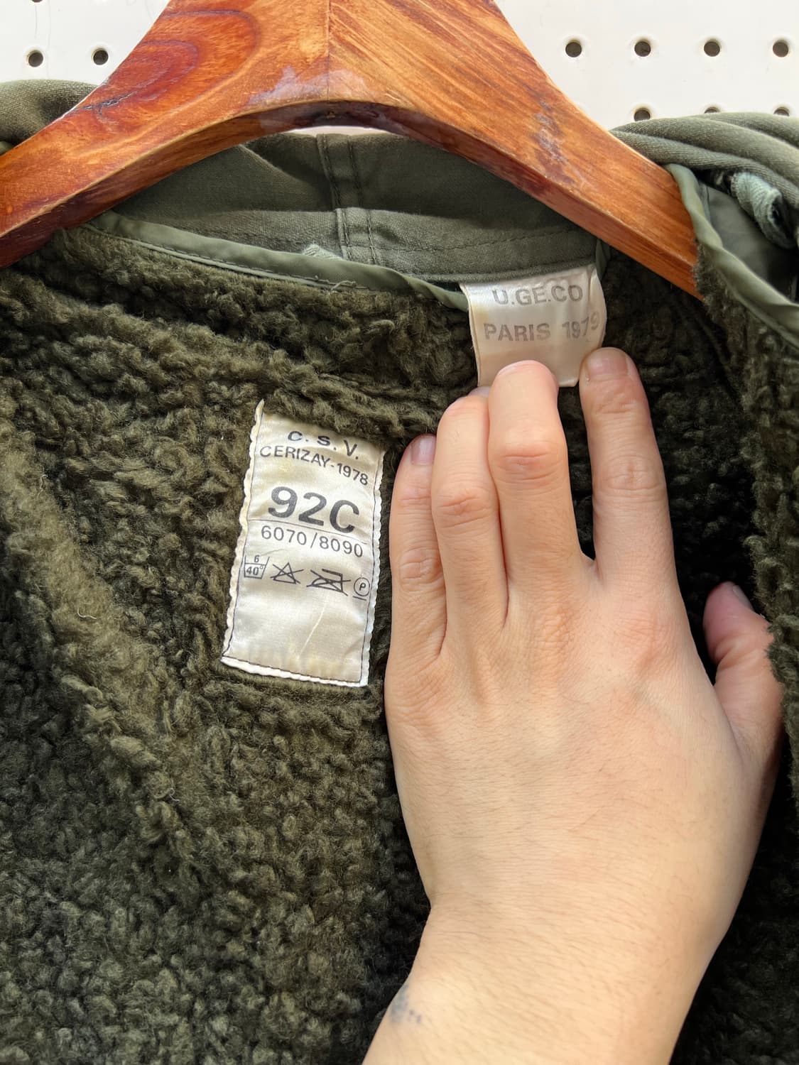 1970s FRENCH ARMY M-64 PARKA 모즈파카 개파카 상품이미지10