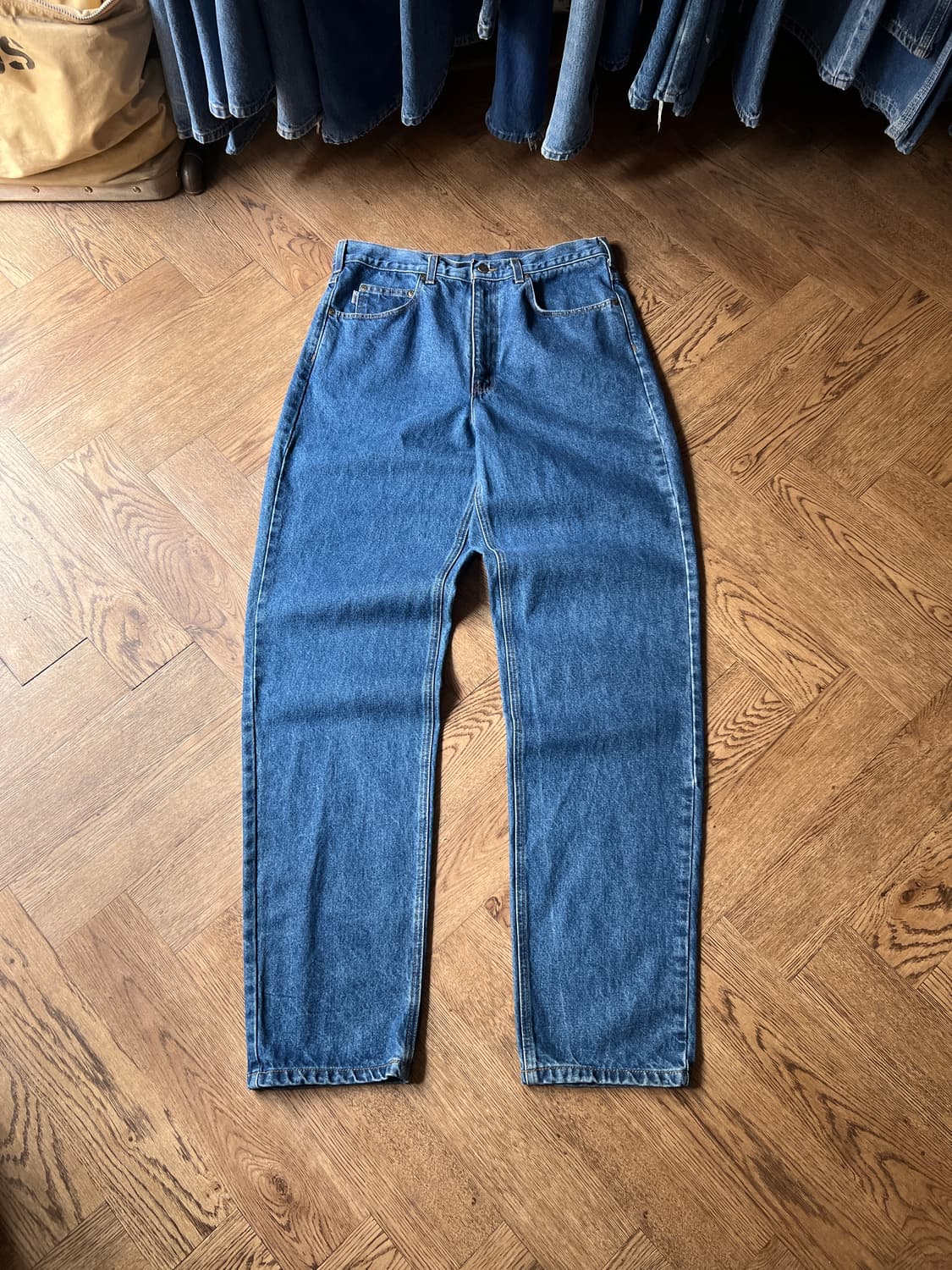 [36]칼하트 USA 미디엄블루 워크 데님 팬츠 상품이미지2