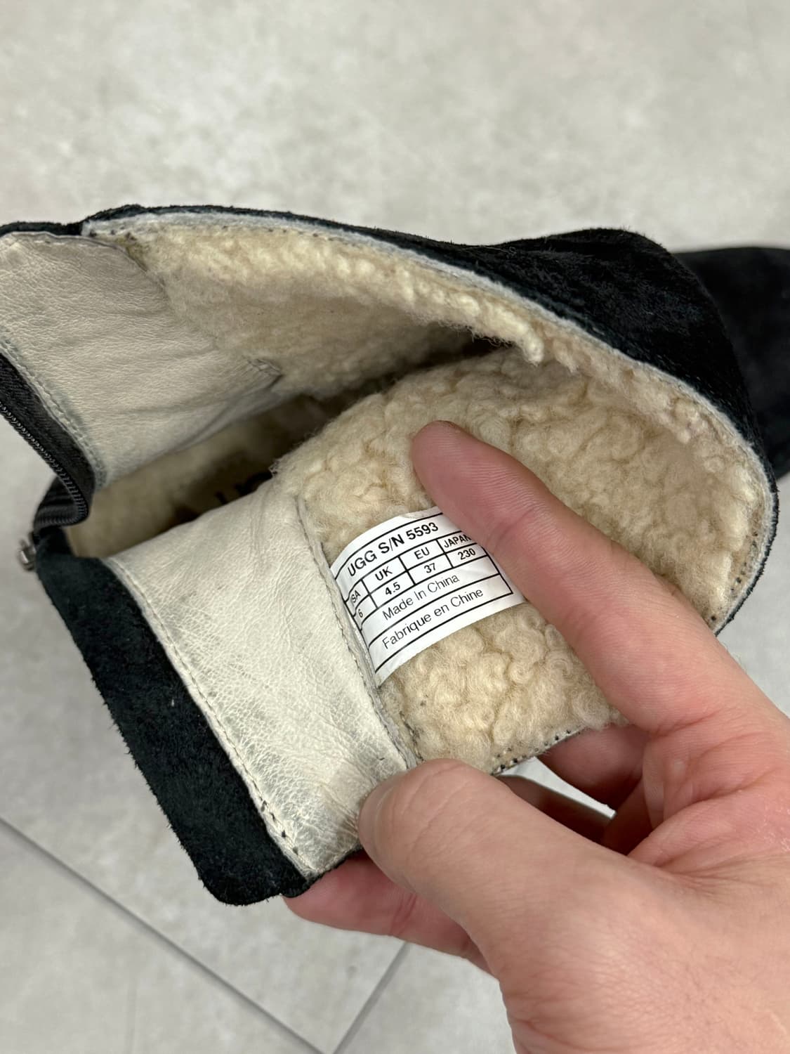 ugg 스웨이드 웨지 힐 부츠 상품이미지9