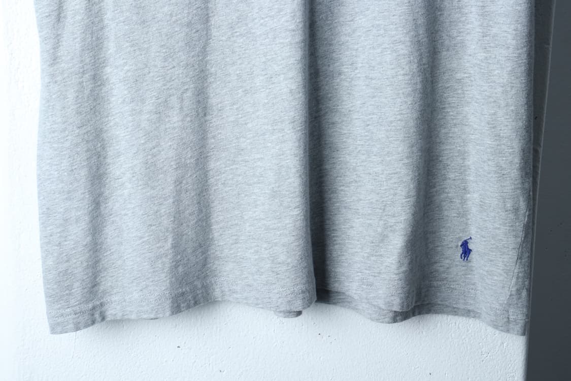 (L-2XL) 폴로 랄프로렌 반팔 티셔츠 그레이 무지 포니-H30602 상품이미지4