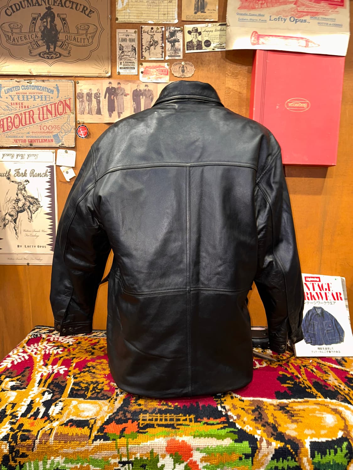 ( XL-2XL ) 가죽카코트 가죽자켓 레더자켓 워크웨어 아메카지 빈티지 상품이미지4