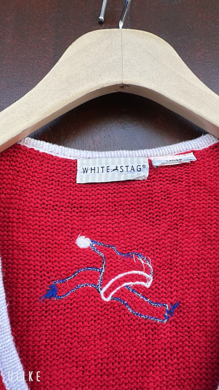 White Stag 크리스마스 눈사람 니트 베스트 상품이미지6