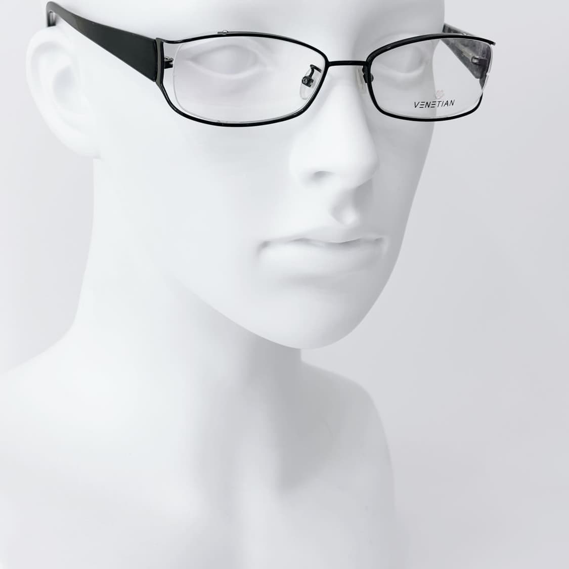 VENETIAN  블랙 메탈 데드스탁 빈티지안경 상품이미지5
