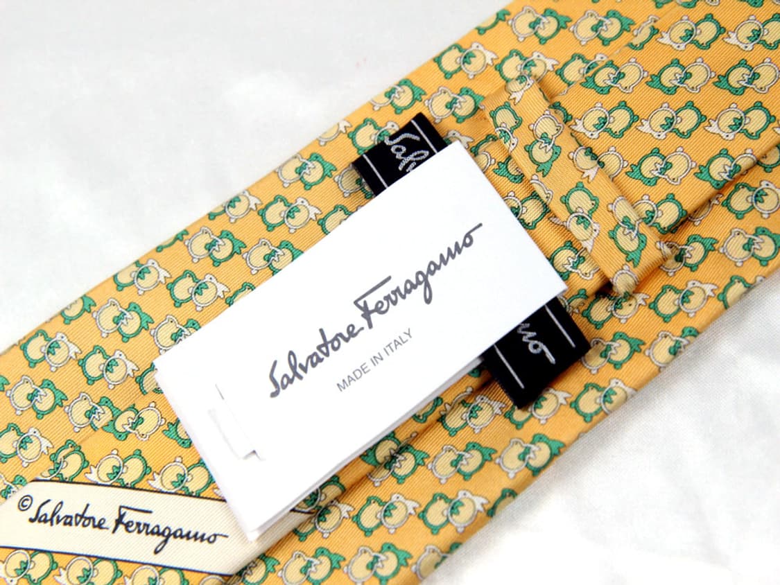 페라가모 9.4cm 미사용 S등급 남자 명품 넥타이 상품이미지1