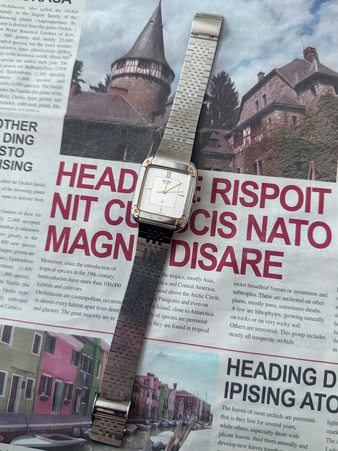 Seiko 세이코 쿼츠 스퀘어 상품이미지2
