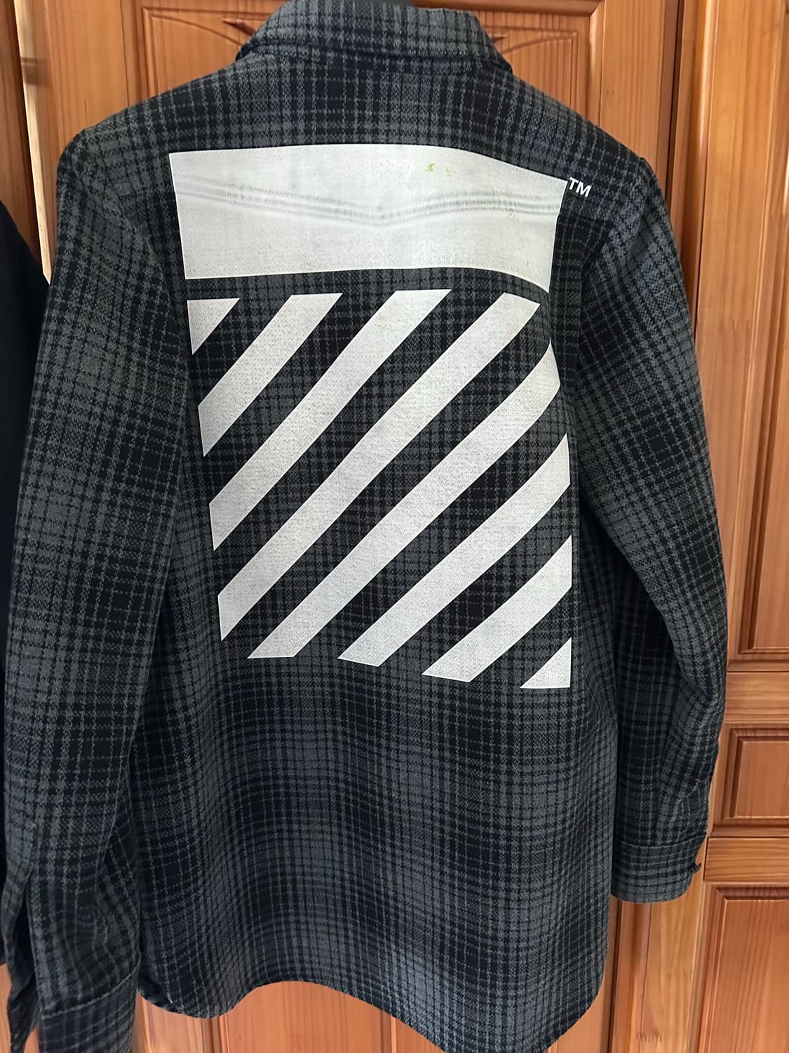 [S] 오프화이트 플란넬 셔츠 그레이 상품이미지2