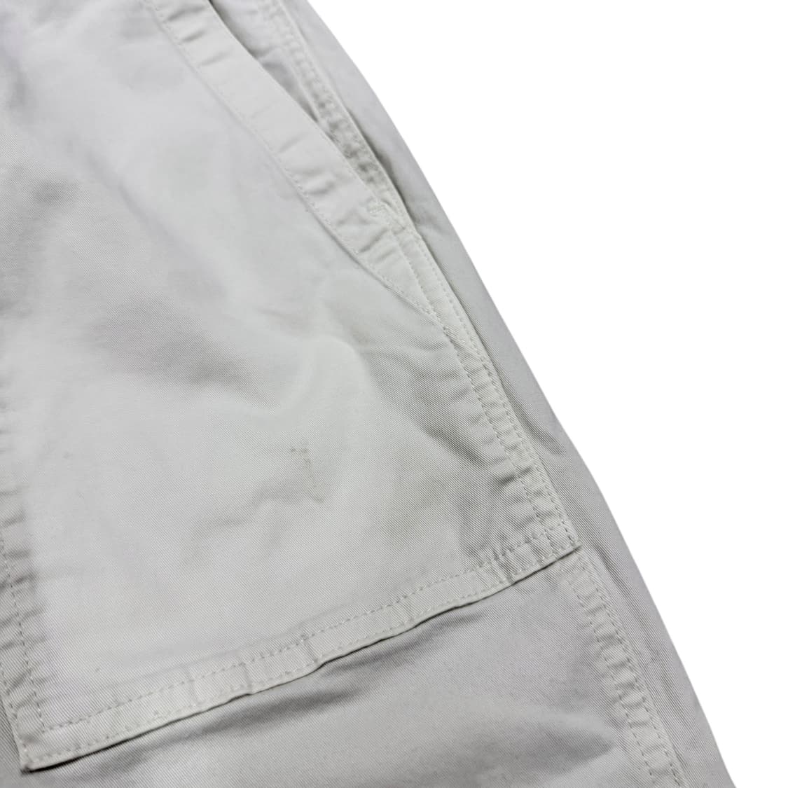 그라미치 벨트 루즈 테이퍼드 팬츠 바지 화이트 M 상품이미지7