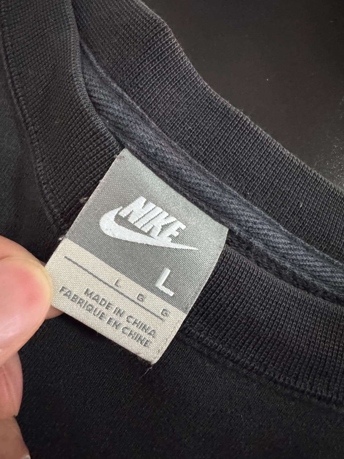 나이키 올드스쿨 저스트두잇 맨투맨 블랙 L 상품이미지3