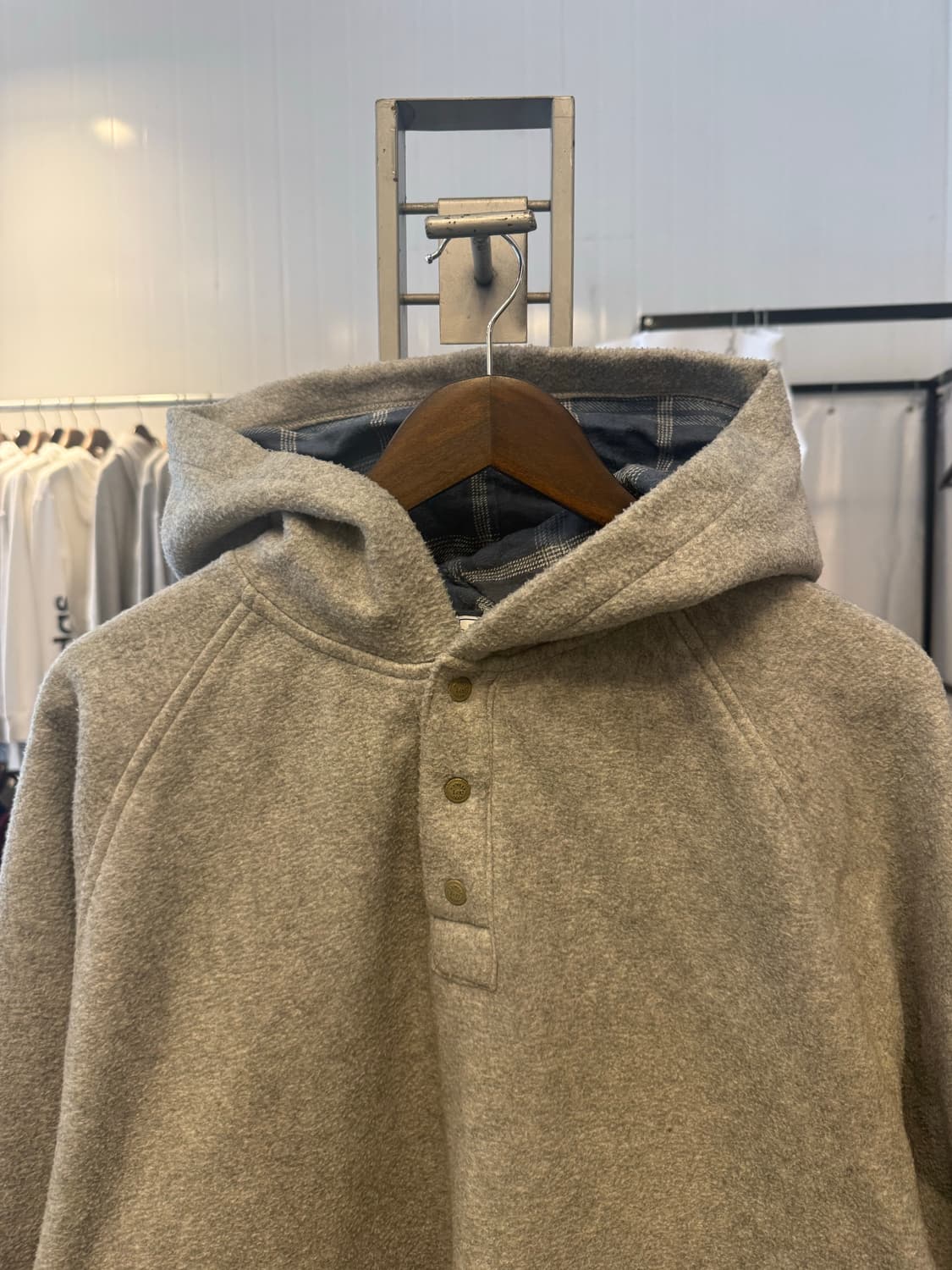 Lee 기모 포켓 래글런 후드티(엑라) 상품이미지2