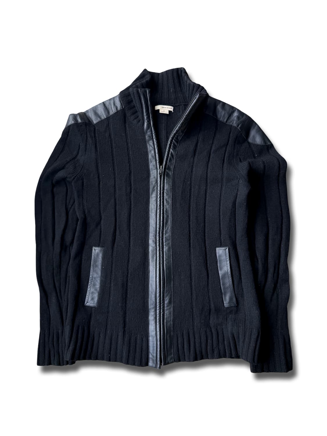 DKNY 블랙 니트 집업 자켓 상품이미지1