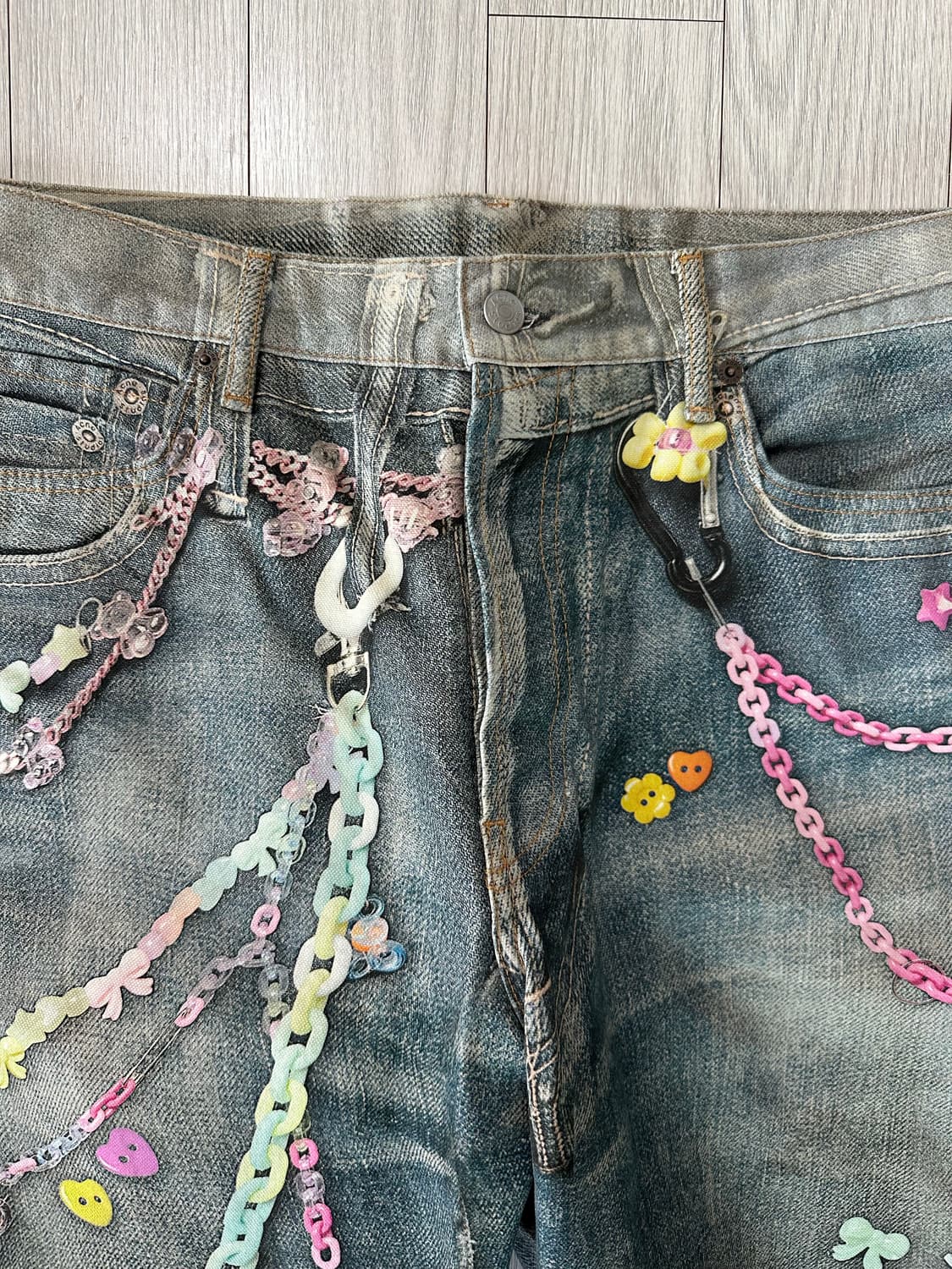 아크네 스튜디오 배기 핏 진 미드 블루 54 상품이미지3