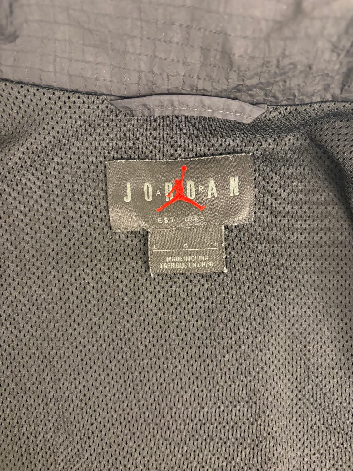 [L] 조던 블랙 바람막이 자켓 상품이미지5