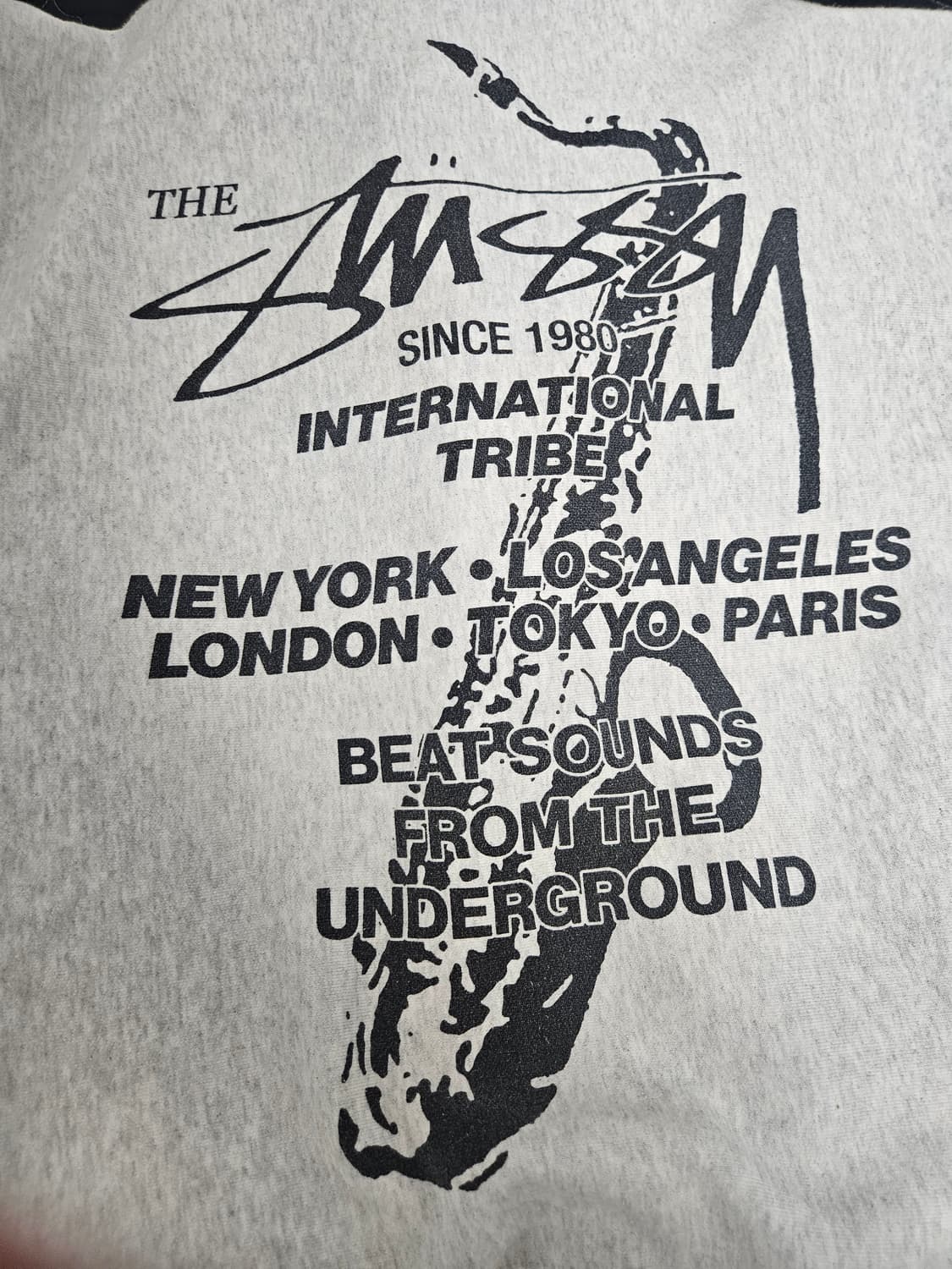 스투시 비트사운드 애쉬헤더 후드집업 상품이미지2