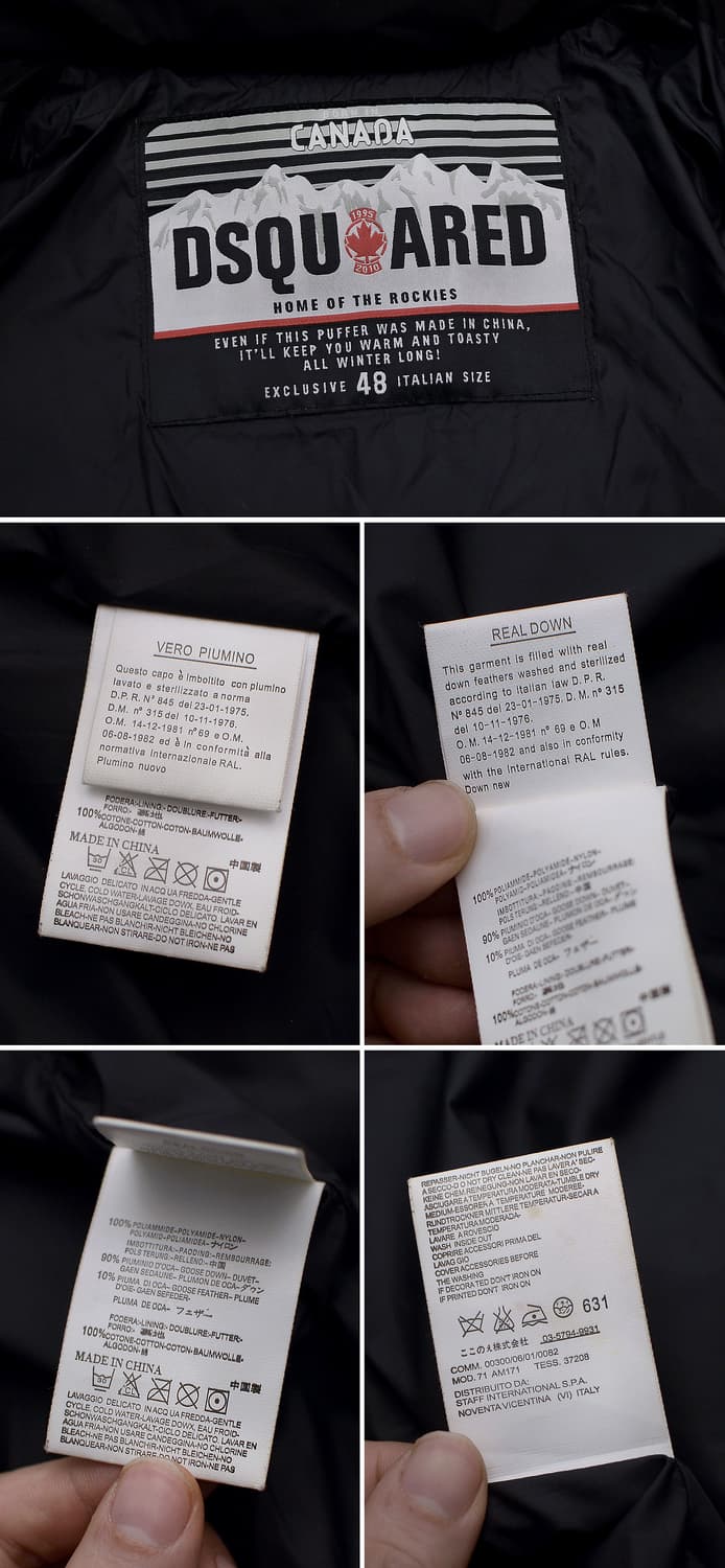 디스퀘어드 몬스터퍼 구스다운 와이드 지퍼 패딩 봄버 (48 / 100+) 상품이미지10