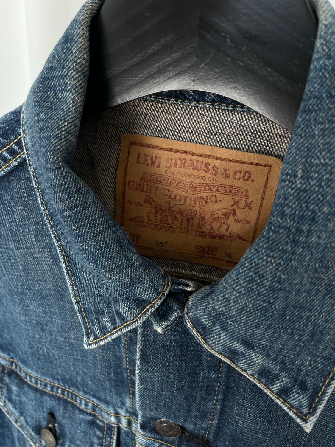 90's Levi's 557 BIG E denim jacket  상품이미지7