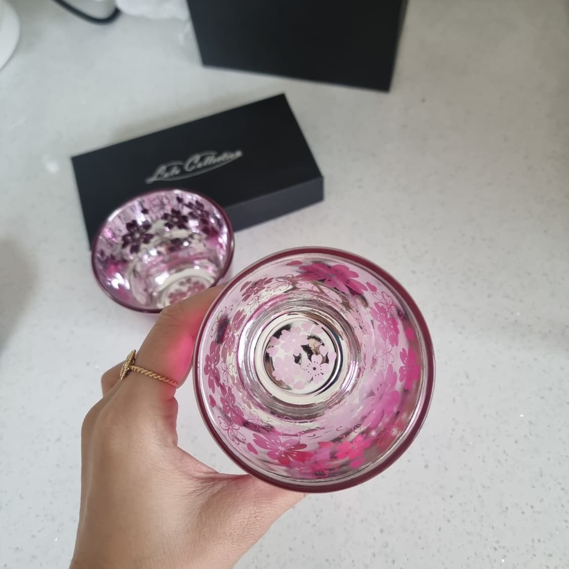 일본 루루아일랜드 사쿠라 컵 세트 새상품 상품이미지3