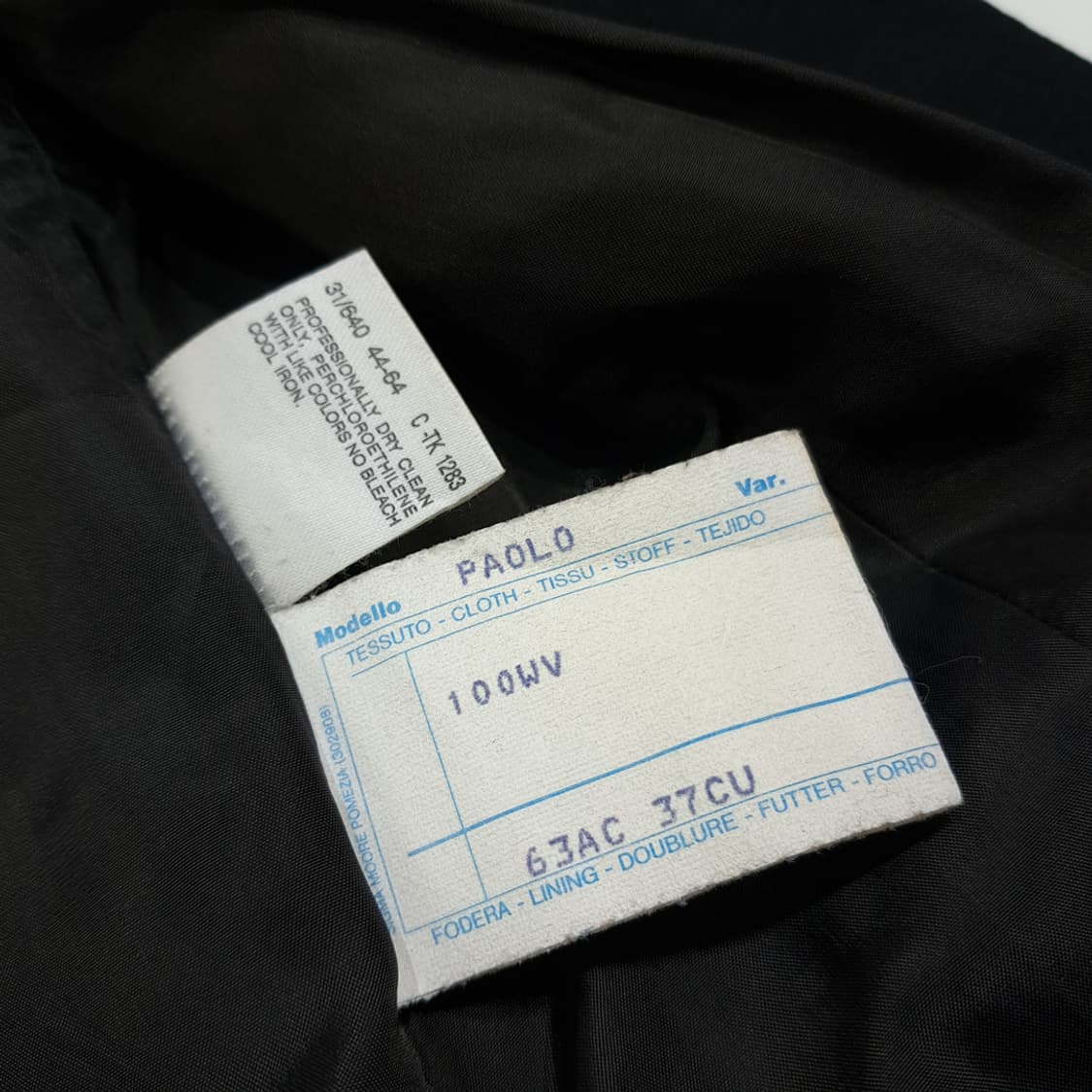 CL237 L 막스마라 90s 이태리판 울 싱글 블랙 자켓 아우터 상품이미지5