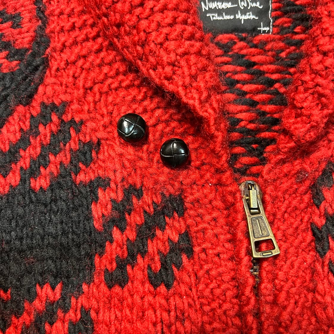 [XL] 08AW 넘버나인 숄카라 울 코위찬 상품이미지4