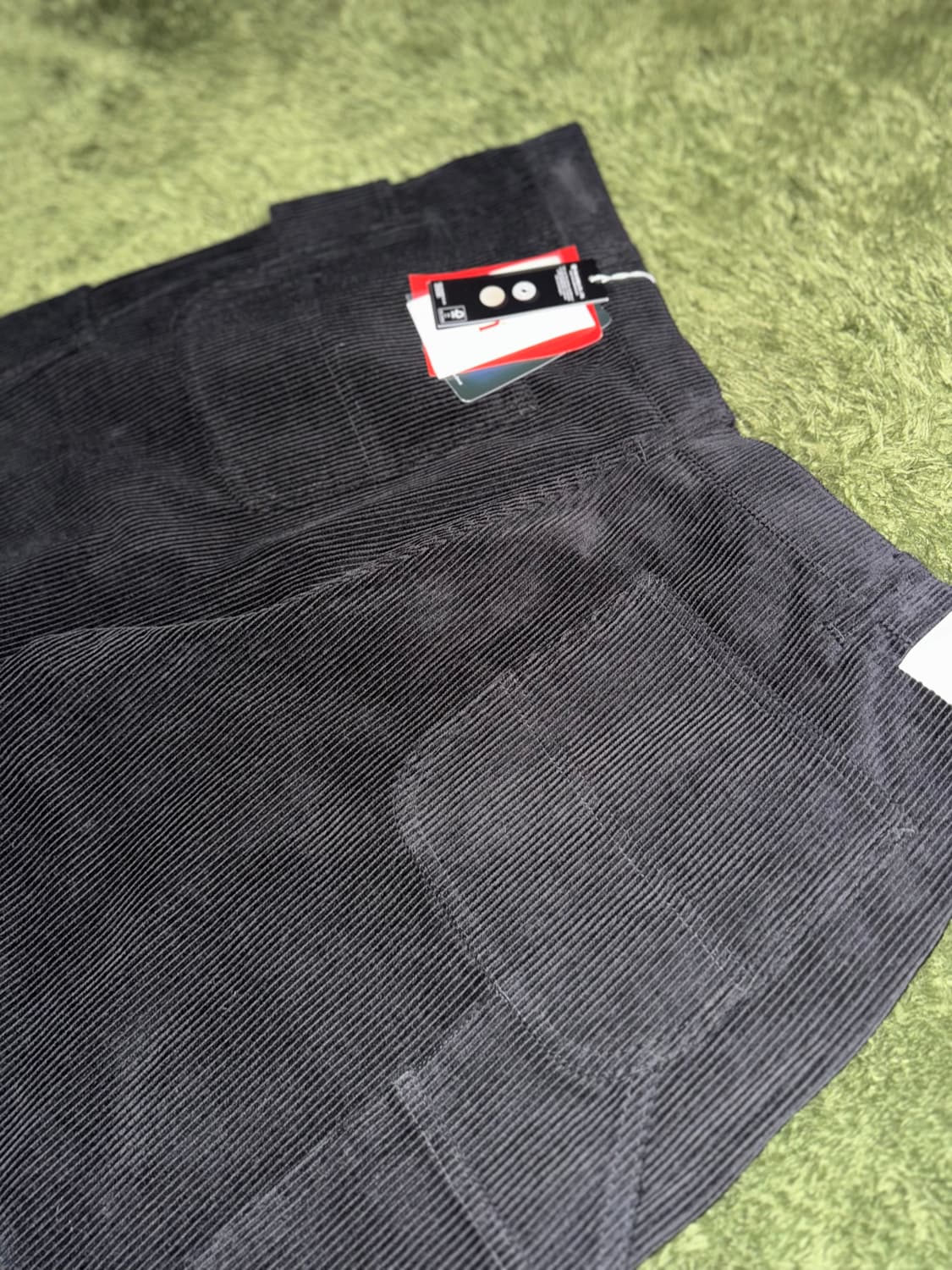 [XL] Fetch 페치 선데이 자수 로고 코듀로이 워크 팬츠 블랙 상품이미지9