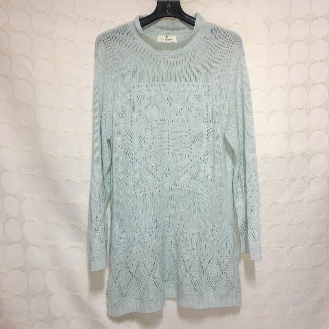 Courreges민트 블루 니트 긴팔 상품이미지4