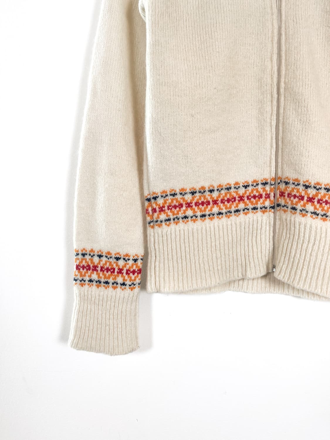 빈티지 노르딕 스웨터 니트 집업 상품이미지5