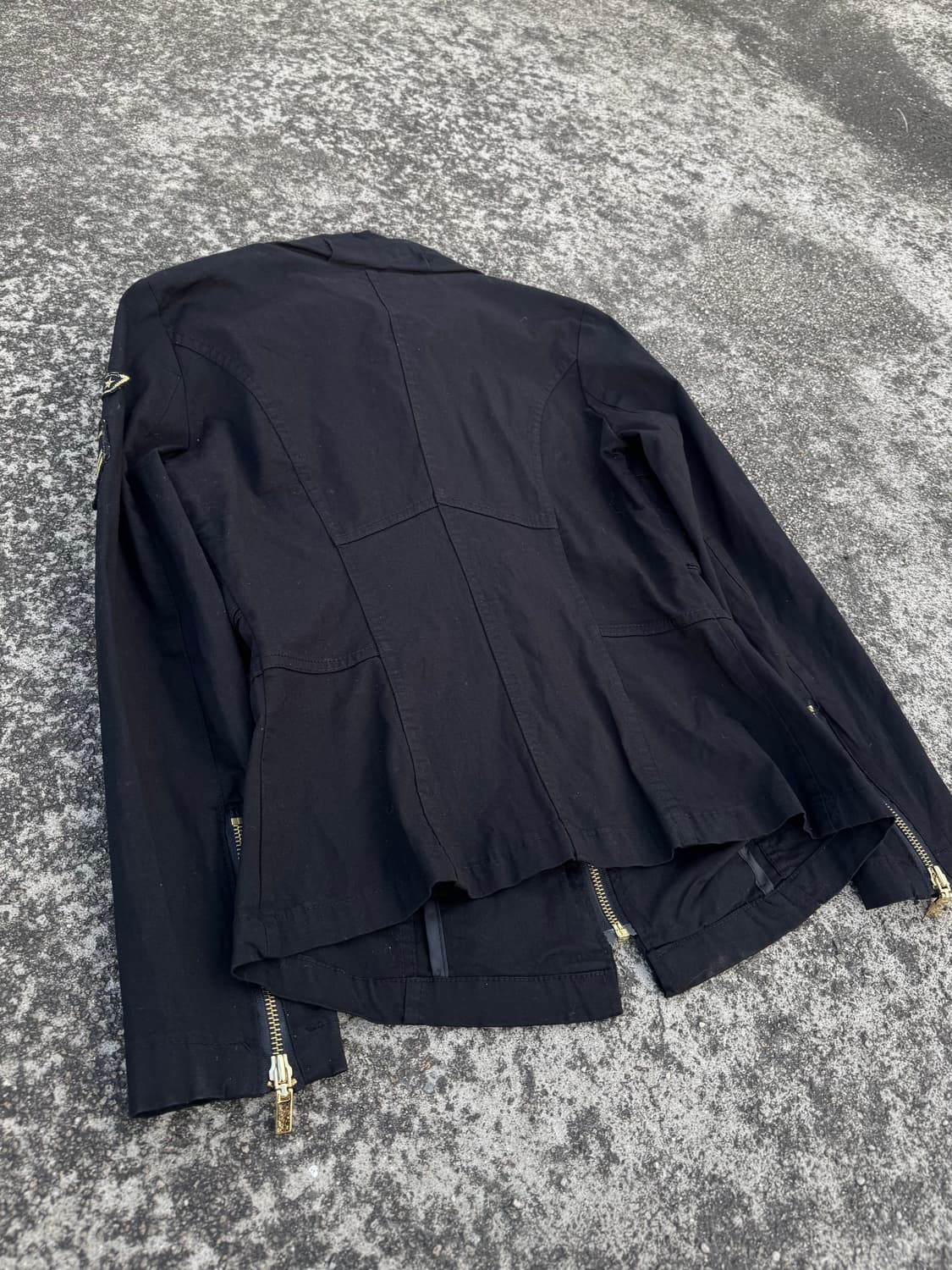 Black Zip-Up Field Jacket 상품이미지4