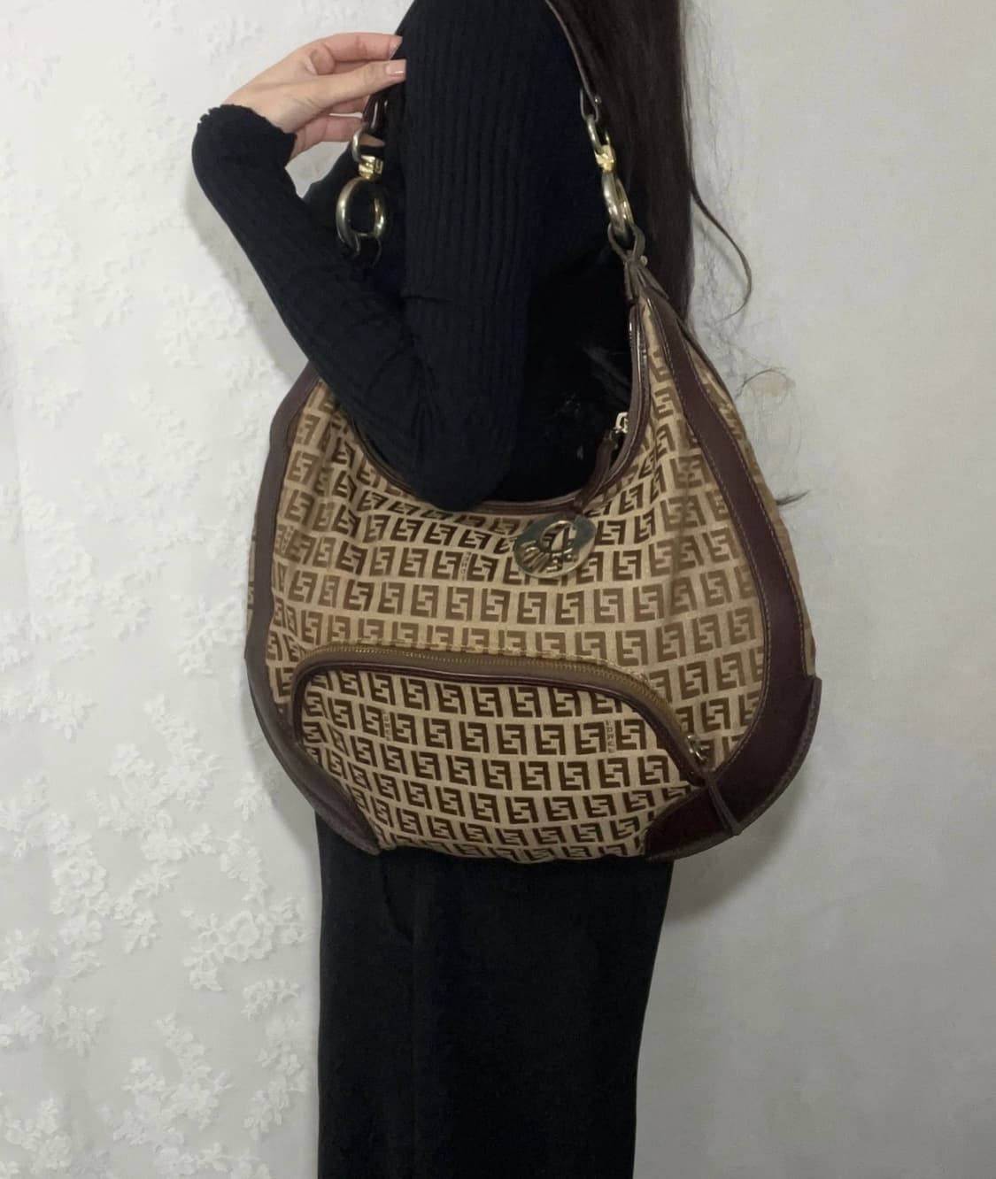 정품 펜디 빈티지 주키노 셰프 호보백 상품이미지3