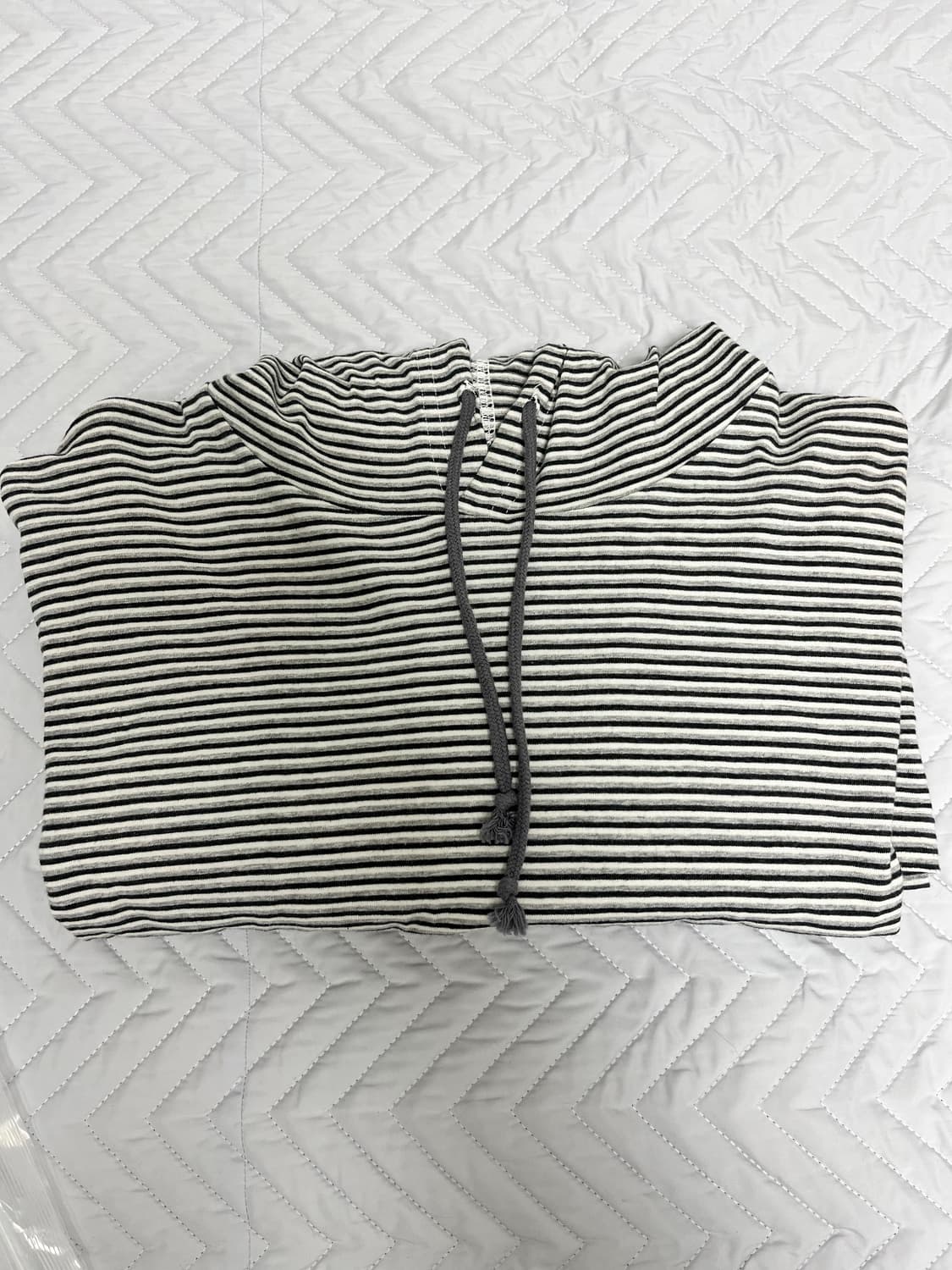 해칭룸 스트라이프 후드 슬리브 상품이미지4